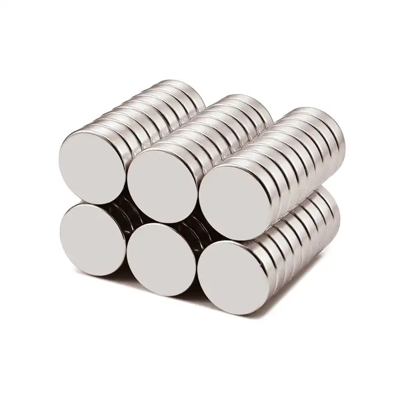 Real OSENC neodymium disc magnets as a Chrome coating geometry reference