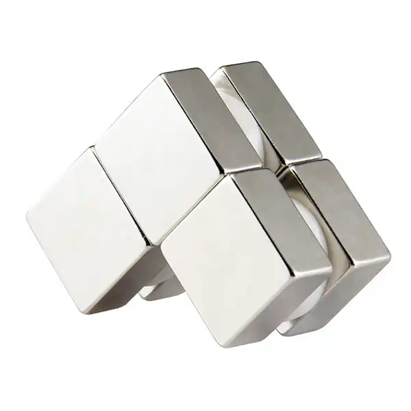 Real OSENC neodymium block magnets as a Chrome coating geometry reference