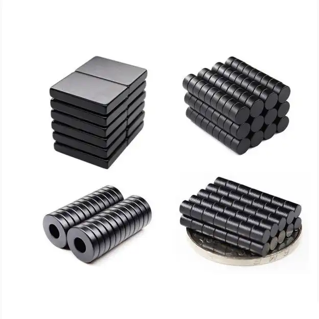 OSENC black epoxy coated neodymium magnets in multiple shapes