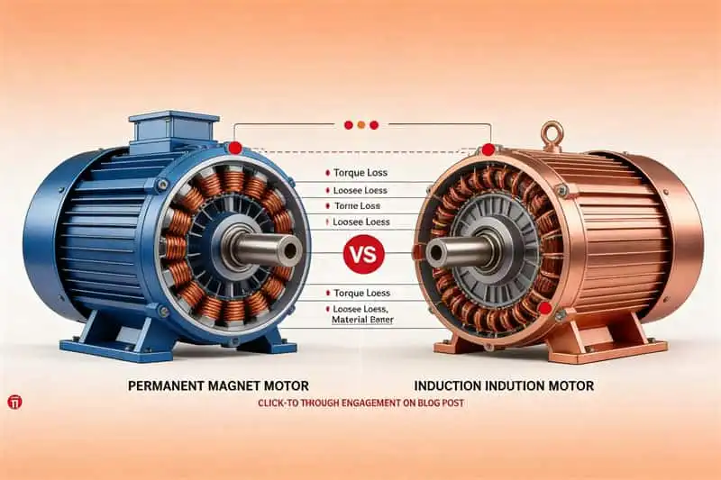 Permanent magnet motor magnet material comparison