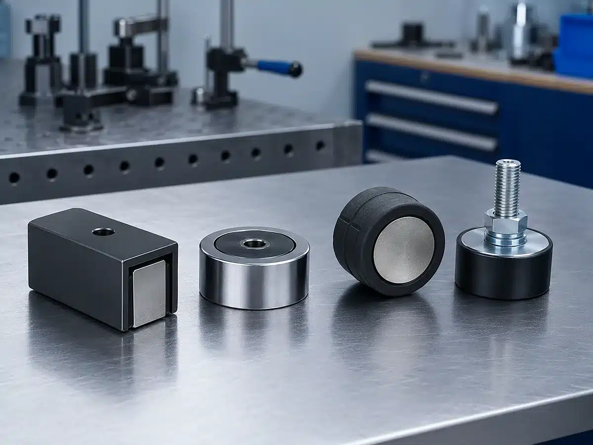 Custom magnet and magnetic assembly options for welding fixtures