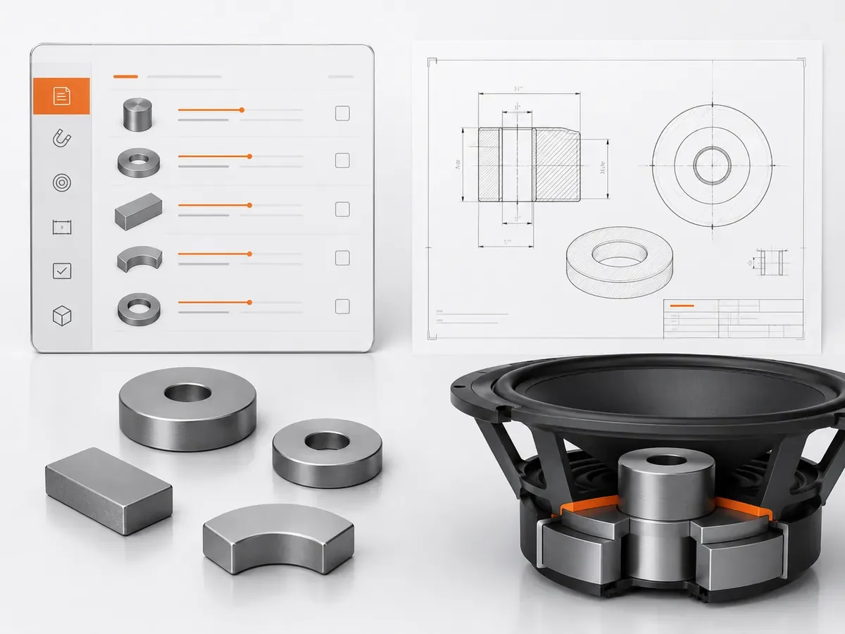 RFQ checklist for custom loudspeaker neodymium magnets