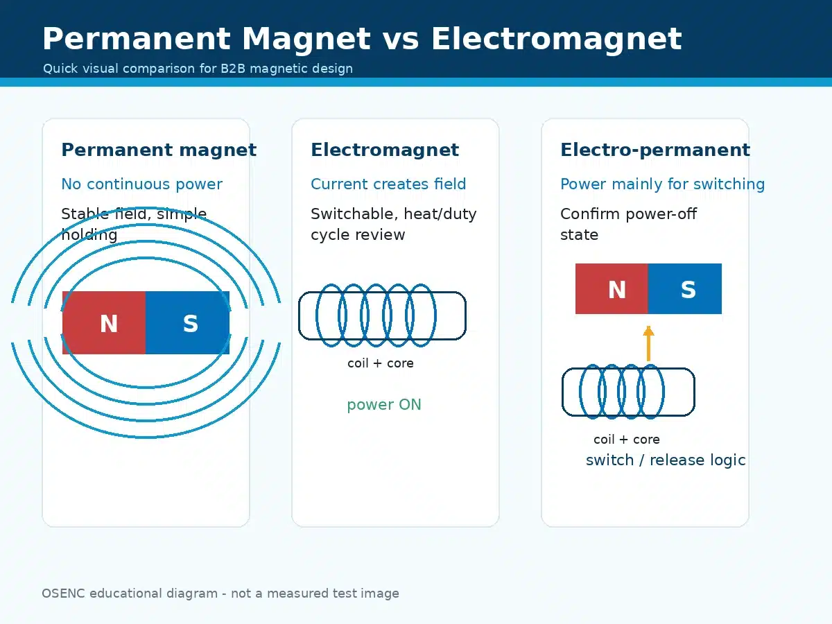 Permanent Magnet vs Electromagnet
