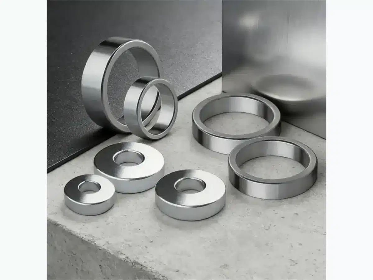 Large neodymium ring magnets in multiple diameters