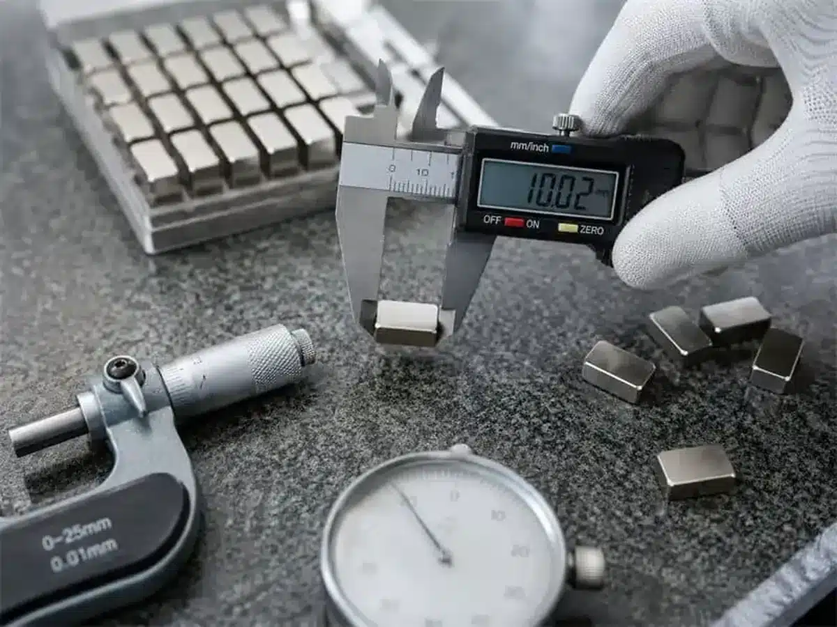 OSENC dimensional inspection of neodymium magnets